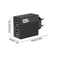 thumbnail image 3 of USB C PD Fast Charging 38W 5 Port Charger Adapter, Smart Power Distribution High Efficiency Stable Output, Multi Device Charging for Phone Tablet Headphones Home Office Travel, 3 of 6