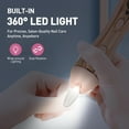 thumbnail image 4 of CshidWorld Cordless Electric Nail File, 10-Speed Nail Drill Kit with LED Light, Professional Portable Manicure Pedicure Tool for Thick Nails, Hand & Foot（Pink）, 4 of 9