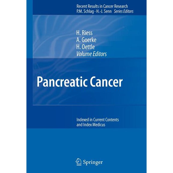 Recent Results in Cancer Research Pancreatic Cancer, Book 177, (Paperback)