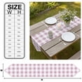 thumbnail image 3 of Pink Plaid Table Runner Linen Burlap Table Runner 90 Inches Long Spring Summer Farmhouse Buffalo Checkered Dresser Scarves for Kitchen Island Coffee Dining Party Wedding Banquet Holiday Decor 13"x90", 3 of 8