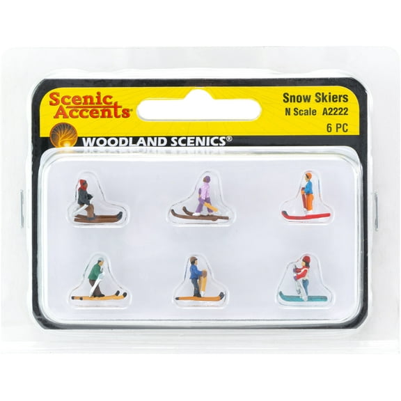 Woodland Scenics Snow Skiers-N-Scale