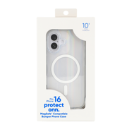 onn iPhone 16 Case with MagSafe Magnet for Apple phone, Iridescent, Unisex