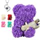 thumbnail image 1 of K Kymake Regalos Del Día De San Valentín Para Ella Oso De Rosa Regalos Para Mujer Oso De Peluche Rosa Regalos De Cumpleaños Para Novia Esposa Oso De Flores Con Collar Te Amo En 100 Idiomas, 1 of 5