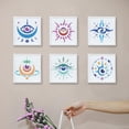 thumbnail image 6 of Magic Evil Eyes Stencils 6x6 inch 9 Pieces with Paint Brush Moon Phases Star Template for Wall Furniture Canvas colorful, 6 of 9