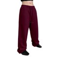 thumbnail image 6 of Muxikeji Clothes Mens Split Hem Back Pocket Casual Long Pants Comfort Loose Fit Breathable Daily Streetwear Trousers, 6 of 9