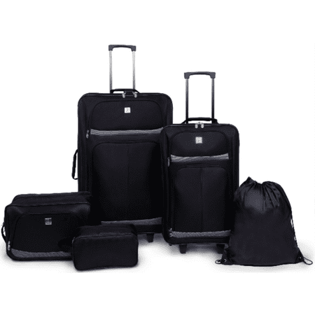 Protege 5 Piece 2-Wheel Luggage Value Set (Best Carry On Baggage For American Airlines)