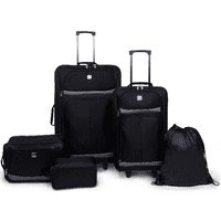 5-Piece Protege Check and Carry On Size 2-Wheel Luggage Set (various colors)