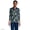 Deep Sea/Blue Blooms, variant on Women's 3/4 Sleeve Supima Cotton Polo Shirt