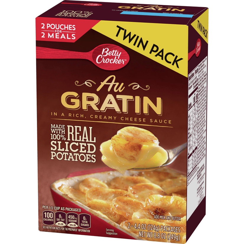 Betty Crocker Au Gratin Potatoes 8 8 Oz Walmart Com Walmart Com