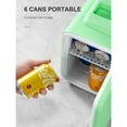 thumbnail image 4 of Portable Retro Mini Fridge with Compact Design, Personal Cooler for Desk, Dorm & Car Use, 4 of 6