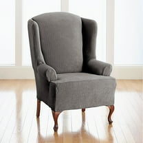 BrylaneHome BH Studio Brighton Stretch Wing Chair Slipcover