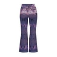 thumbnail image 5 of DISNIMO Purple Halloween Girls Yoga Pants Leggings 11-12 High Waisted Yoga Pants Yoga Active Leggings Pants for Kids Elastic Waist Bell Bottoms for Dance for Girls, 5 of 7