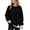 Black, variant on NominalSnug Crewneck Sweatshirts for Women Long Sleeve Tops Loose Fit Fall Winter Pullover Top