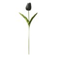 thumbnail image 1 of Inteprter Mini flor artificial, lirio único, tulipán, flor monarca, flor falsa de PU, decoración para el hogar y la Oficina, decoración para Flores artificiales negro Inteprter HA6563-03B, 1 of 6