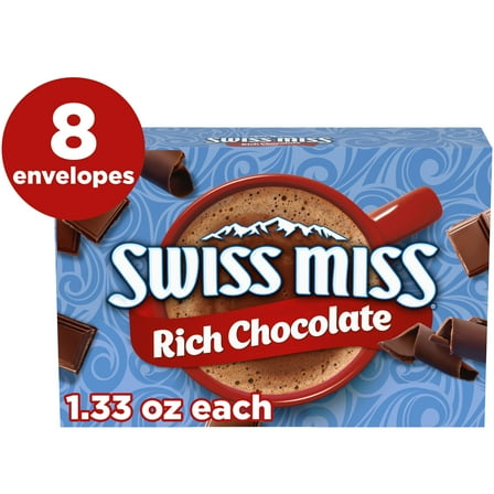 Swiss Miss Rich Chocolate Flavored Hot Cocoa Mix, 1.33 oz., 8-Count Envelopes