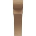 thumbnail image 2 of 4"W x 16"D x 16"H Thin Yorktown Rough Cedar Woodgrain TimberThane Corbel, Primed Tan, 2 of 6