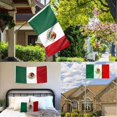 thumbnail image 4 of Haidf Clearance Mexico Flag, Fade Resistant Polyester Mexican Flag with 2 Brass Grommets, Vivid Color Mexican Flags for Indoor Outdoor, Mexican Flag for Car, Canvas Header and Double Stitched, 3x5 ft, 4 of 9