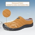 thumbnail image 3 of Winter Slippers for Men Women Warm Slip on House Slippers with Plush Lining Indoor Outdoor Anti-Skid Shoes, 3 of 7