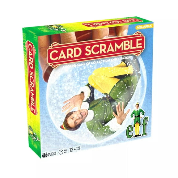 Buddy the Elf Card Scramble Collection & Strategy Board Game Aquarius New Sealed