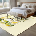 thumbnail image 5 of Lemon Gnomes 5'x8' Area Rug for Living Room, Yellow Summer Botanical Fruit Leaves Washable Non-Slip Rugs for Bedroom Nursery Dining Room, StainResistant Low-Pile Kitchen Carpet Large Entryway Rugs, 5 of 9
