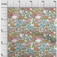 thumbnail image 2 of oneOone Viscose Chiffon Baby Blue Fabric Florals Quilting Supplies Print Sewing Fabric By The Yard 42 Inch Wide, 2 of 6