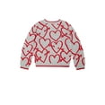 thumbnail image 4 of Way To Celebrate Toddler Valentine's Day Heart Sweater, Sizes 12M-5T, 4 of 5