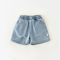 thumbnail image 2 of Boys Denim Shorts Casual Elastic Waist Cargo Jean Shorts Boys Summer Clothes Toddler Boys Jeans Size 18-24 Months Cute&nbsp;Boy&nbsp;Clothing, 2 of 9