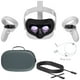 2020 Oculus Quest 2 Casque Tout-en-un VR, Contrôleurs Tactiles, 64GB SSD, 1832x1920 jusqu'à 90 Hz Taux de Rafraîchissement LCD, Lunettes Compitble, Audio 3D, Étui de Transport Mytrix, Écouteurs, Câble de Liaison Oculus (3M) – image 1 sur 6
