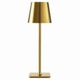 thumbnail image 1 of Mainstays 2-Pack Indoor/Outdoor Rechargeable 13" Table Lamp, Gold, 1 of 8
