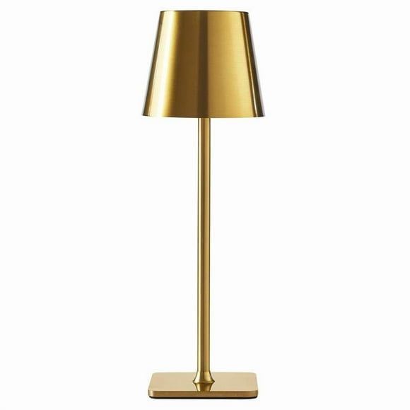Mainstays 2-Pack Indoor/Outdoor Rechargeable 13" Table Lamp, Gold