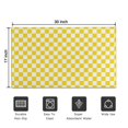 thumbnail image 5 of Yellow and White Checkered Pattern Door Rugs,Washable Non Slip Door Mats Indoor,Decorative Door Mats,Entry Mat Indoor for Entrance,Bedroom,Kitchen,Bathroom,17"x30", 5 of 6