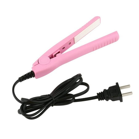 Mini Portable Electric Splint Flat Iron Ceramic Hair Curler & Straightener Hair Perming Hair Styling Appliance Hair Crimper US