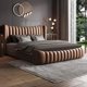 thumbnail image 5 of Nordic Wood Couple Bed Queen Size Multifonction Modern Lounge Bedroom Bed Storage Space Camas De Casal De Luxo Home Furniture My Lux Decor Round, 5 of 8