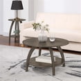 thumbnail image 2 of Convenience Concepts Table Basse Aldrin avec Étagère en Bois Gris, 2 of 7