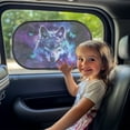 thumbnail image 3 of Yuyamidu Wolf Car Window Shades for Side Window 2 Pack Galaxy Car Window Sun Shades for Baby Butterfly Car Rear Window Shade for Kids Auto Interior Accessories, 3 of 7