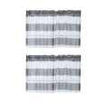 thumbnail image 1 of 2Pcs Grey_74x60cm Stripe Half Cortina Baño Corto Niveles Cenefa Zulema Cortinas cortas de la cocina, 1 of 8