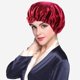 thumbnail image 4 of Gorro de dormir de satén de 2 piezas, gorro de dormir de doble capa para mujeres y niñas, gorro de satén suave con capucha de seda ajustable para dormir, cuidado del cabello, spa, uso doméstico Xemadio LKX-0639-1, 4 of 4