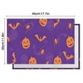 thumbnail image 5 of Purple Halloween Pumpkins Bats and Spiders Summer Placemats Table Placemats Set Of 6-Linen Kitchen Washable Placemats Table Mats 11.8"x17.7" Non-Slip Heat Resistant, 5 of 5