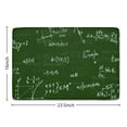 thumbnail image 5 of Math Equations Math Symbols Green Flannel Non Slip Door Rugs,Washable Door Mats Indoor,Decorative Door Mats,Dirt-Resistant and Absorbent Doormat for Entrance,Bedroom,Kitchen,Bathroom,23.5"x16", 5 of 5