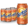 Sunkist Orange Soda Pop, 12 fl oz, 6 Pack Cans