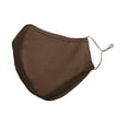thumbnail image 2 of DALIX Skin Tone Cloth Face Mask 3 Layer Filter Pocket Nose Piece in Cappuccino - L-XL, 2 of 6