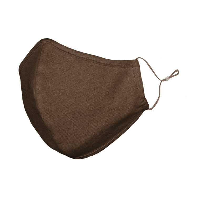 Cappuccino Brown Face Mask with filter pocket