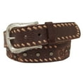 thumbnail image 1 of Roper Western Belt Womens Distressed Leather Silver Brown 6551300, 1 of 2