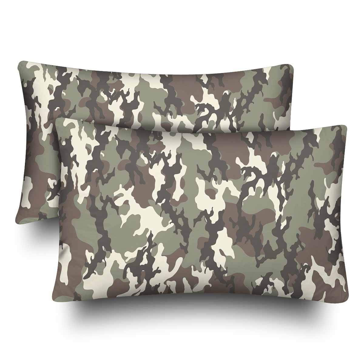 GCKG Green Beige Camo Camouflage Military Marine Corps Us Army Pillow