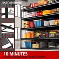 thumbnail image 4 of REIBII 55" W Garage Shelving Unit 3000LBS Heavy Duty Metal Shelving Adjustable Storage Rack, 4 of 9