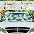 thumbnail image 5 of Car Windshield Sunshade Blocks Palm Leaves Tropical Sun Visor Protector Foldable Sun Shield For Vehicle Car Truck SUV Van 55x27.5 inches Keep Vehicle Cool, 5 of 6