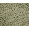 thumbnail image 4 of oneOone Polyester Lycra Light Green Fabric Leaves & Floral Artistic Fabric For Sewing Printed Craft Fabric By The Yard 56 Inch Wide, 4 of 4