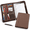 Dark Brown, variant on Jet Black 3 Ring Zippered Portfolio Binder Padfolio Organizer