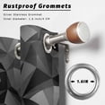 thumbnail image 2 of Outdoor Curtains for Patio Waterproof, Black Geometric Outdoor Privacy Panels Grommet, Contemporary Minimalism Abstract Pattern Blackout Outside Curtains for Porch/Cabana 54"x84", 1 Panel, 2 of 8