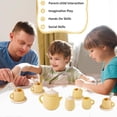 thumbnail image 3 of Juego de té de juguete MCGMITT de silicona para fiestas de té, 15 unidades, para niños de 3 a 6 años, 3 of 9